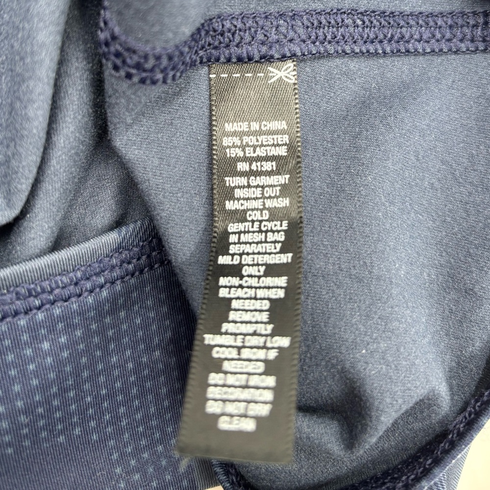 RLX‎ USA M Thumbholes Polyester Navy Active Fit Quarter Zip Pullover - Picture 3 of 5